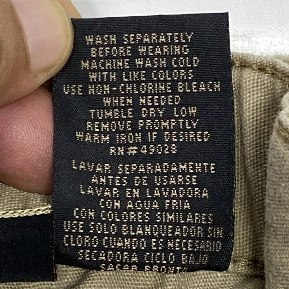 XX STAT Cotton Shorts Mens Lg Khaki Cargo‎ Utilitarian D Ring Belt Outdoor Belt